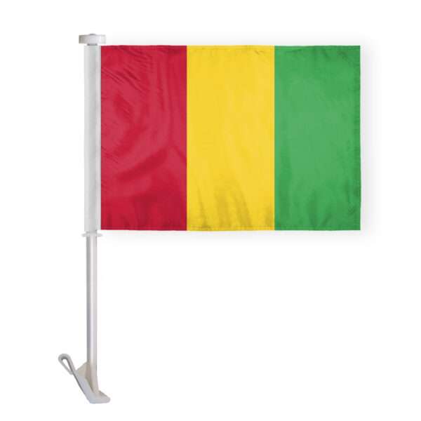 AGAS Guinea Car Flag Premium 10.5x15 inch