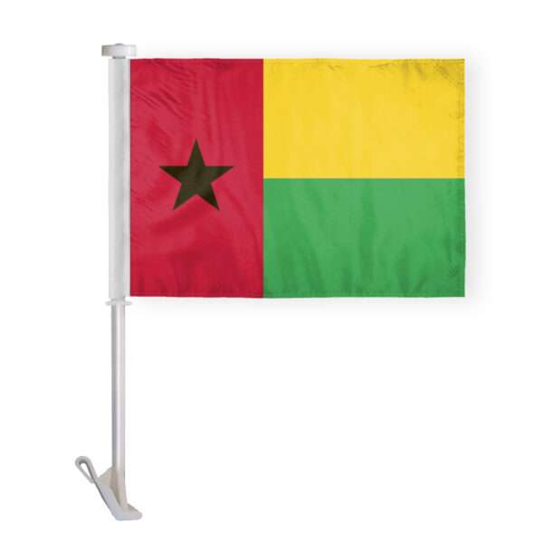 AGAS Guinea Bissau Car Flag Premium 10.5x15 inch