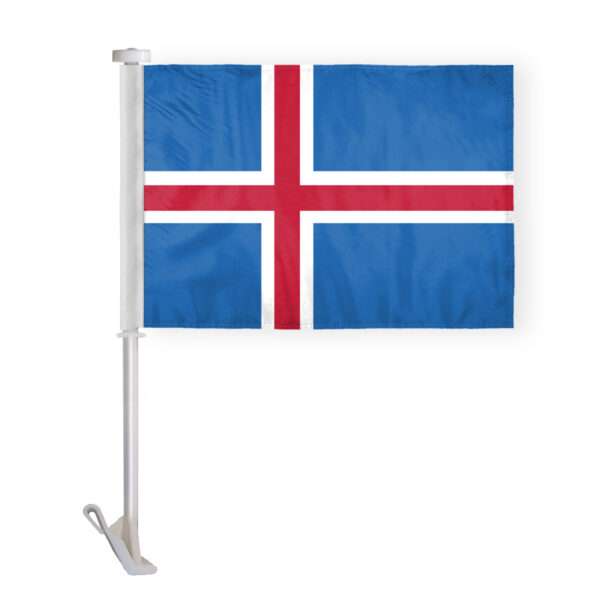 AGAS Icelandic Car Flag Premium 10.5x15 inch