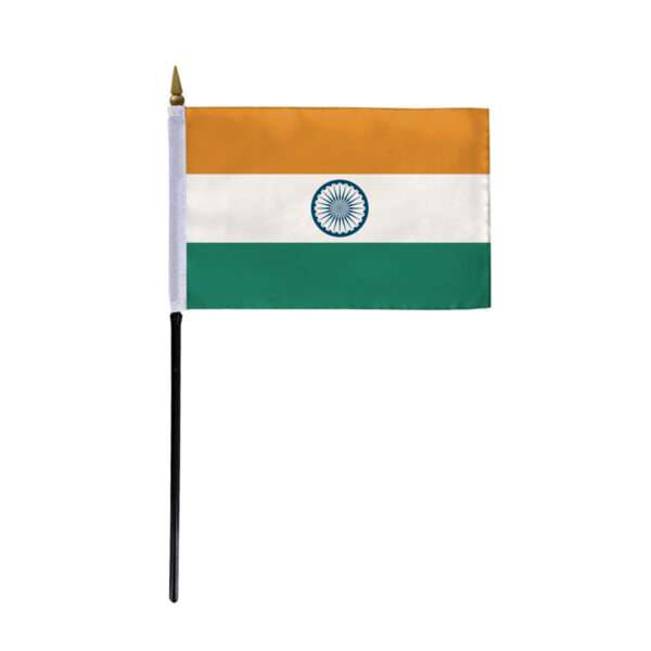 AGAS India Stick Flag 4x6 inch