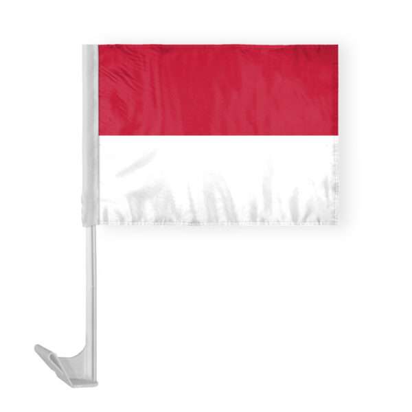 AGAS Indonesia Car National Flag 12x16 inch