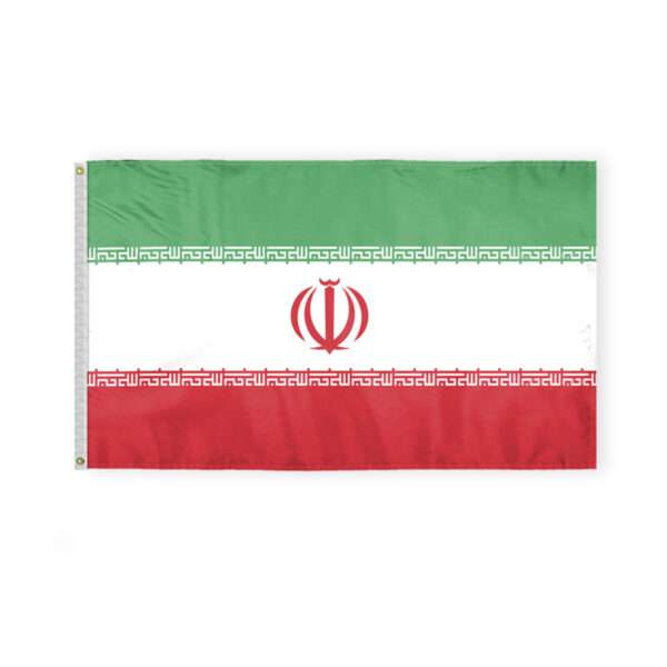 AGAS Iranian Flag 3x5 ft Polyester Fabric Double