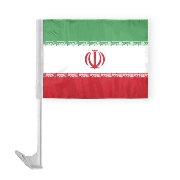 AGAS Iran Car Flag 12x16 inch