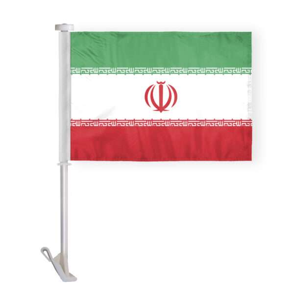 AGAS Iran Car Flag Premium 10.5x15 inch