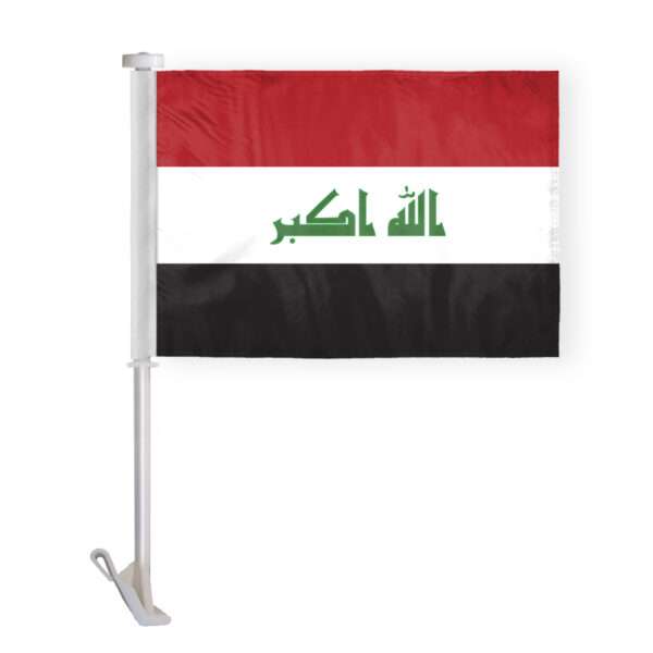 AGAS Iraq Old Car Flag Premium 10.5x15 inch