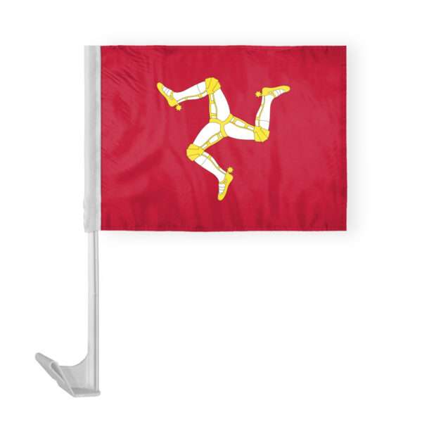 AGAS Isle of Man Car Flag 12x16 inch