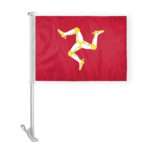 AGAS Isle of Man Car Flag Premium 10.5x15 inch