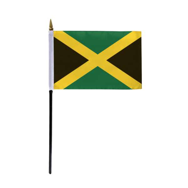AGAS Jamaica Stick Flag 4x6 inch
