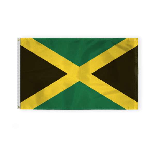 AGAS Jamaica Flag 3x5 ft - Printed Single Sided on 200D Nylon