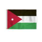 AGAS Jordan Flag 2x3 ft Outdoor 200D Nylon Double Stitched Hem Rust Proof Brass Grommets Canvas Header Jordanian National Flag