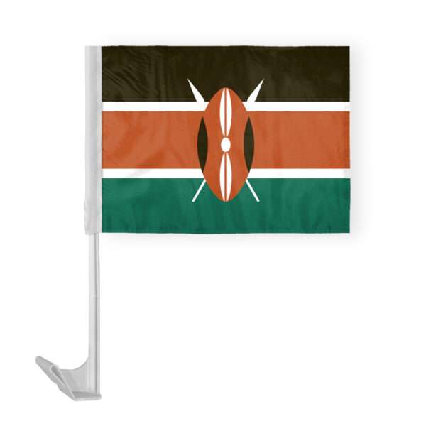 AGAS Kenya Car Flag 12x16 inch