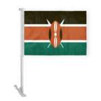 AGAS Kenya Car Flag Premium 10.5x15 inch