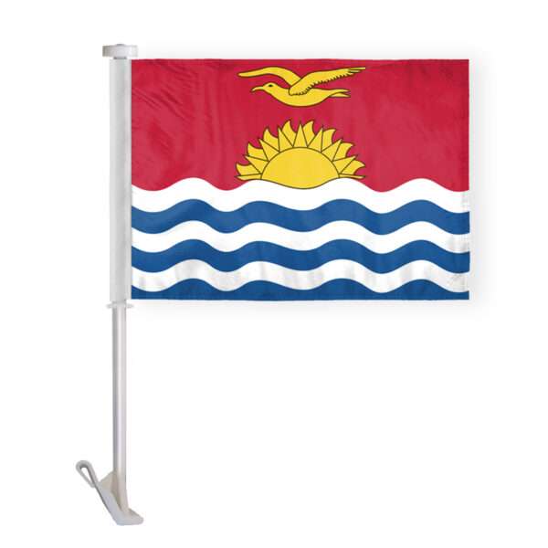 AGAS Kiribati Car Flag Premium 10.5x15 inch