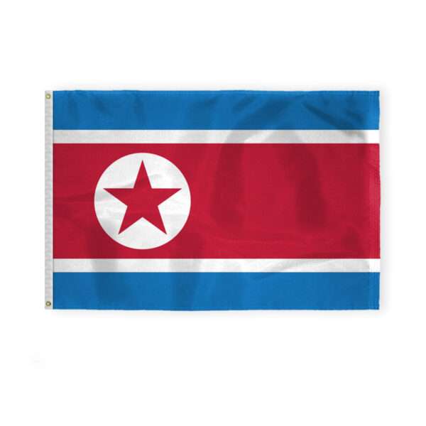 AGAS North Korean Flag 4 x 6 ft 200D Nylon