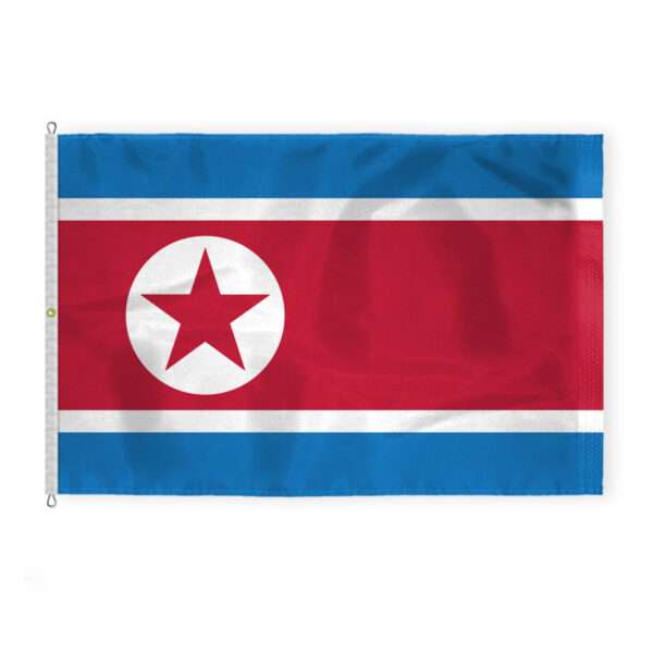 AGAS Large North Korea Flag 8 x 12 ft