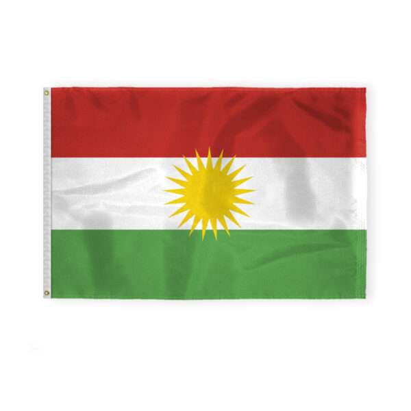 AGAS Kurdistan Flag 4x6 ft 200D