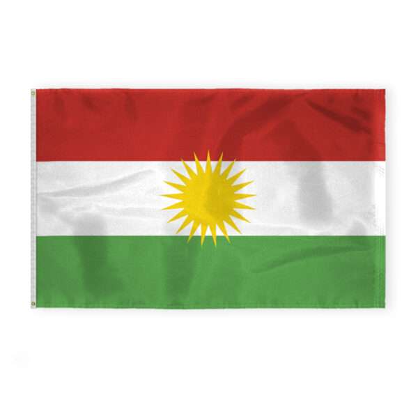 AGAS Kurdistan Flag 5x8 ft