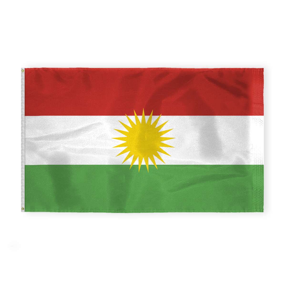 AGAS Kurdistan Flag 6x10 ft 200D AGAS Kurdistan Flag 6x10 ft 200D