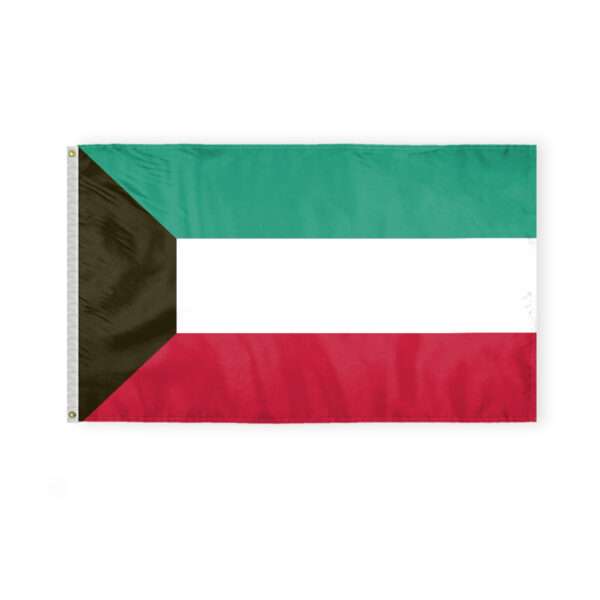 AGAS Kuwait Flag 3x5 ft Double Stitched