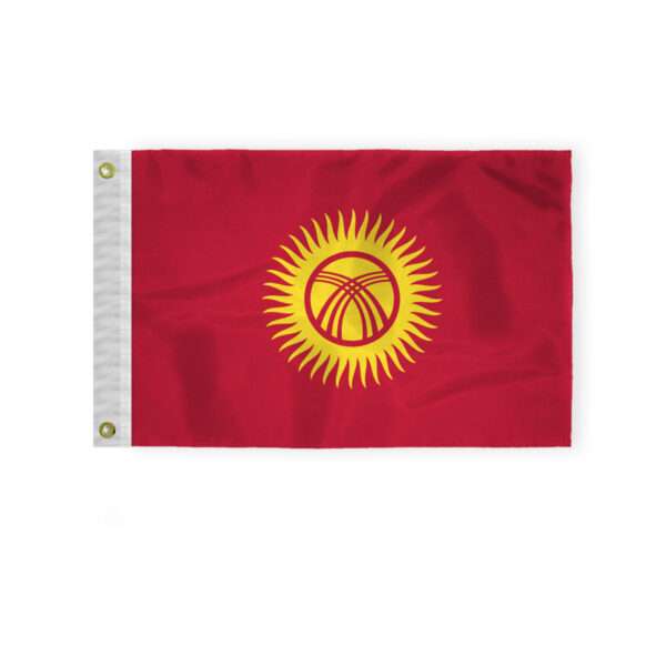 AGAS Kyrgyzstan Nautical Flag 12x18 inch