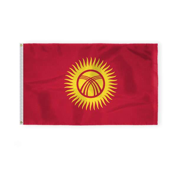 AGAS Kyrgyzstan Flag 3x5 ft 200D