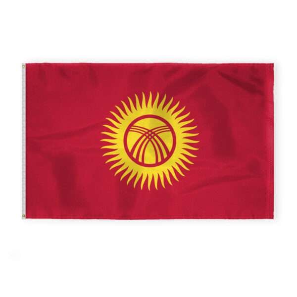 AGAS Kyrgyzstan Flag 5x8 ft