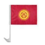 AGAS Kyrgyzstan Car Flag 12x16 inch