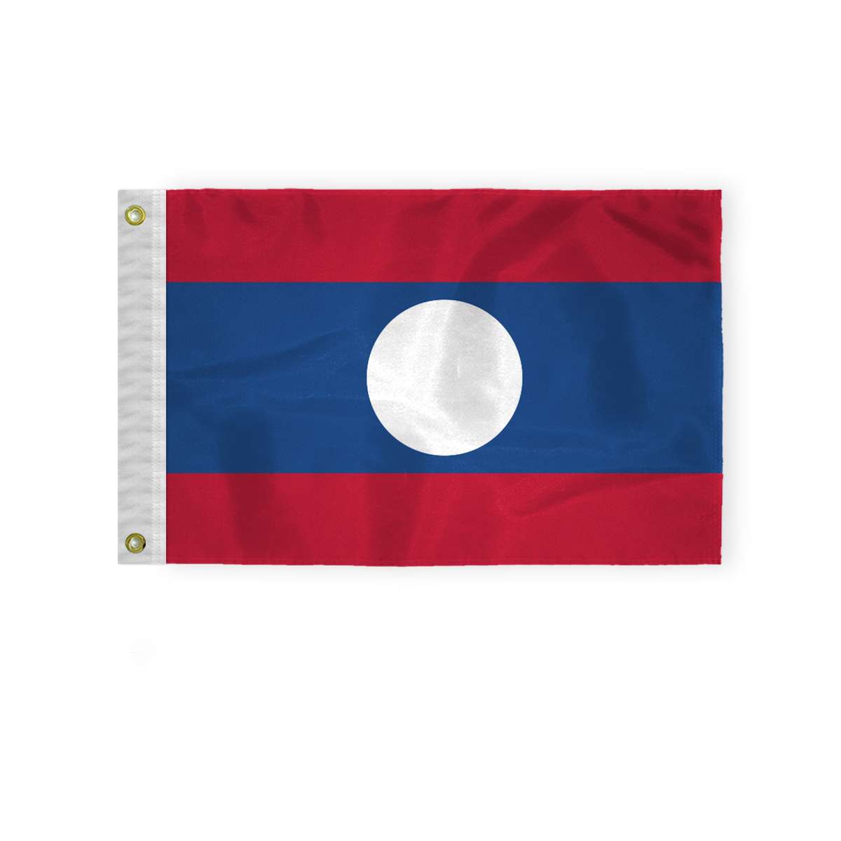 AGAS Laos Nautical Flag 12x18 inch Mini AGAS Laos Nautical Flag 12x18 inch Mini