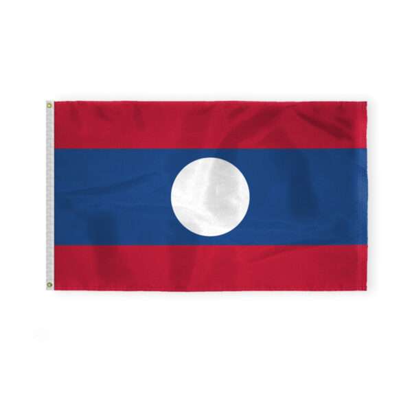 AGAS Laos Flag 3x5 ft 200D