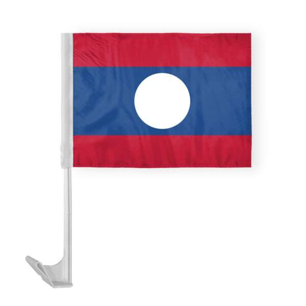 AGAS Laos Car Flag 12x16 inch