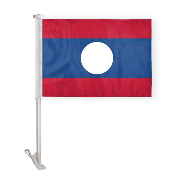 AGAS Laos Car Flag Premium 10.5x15 inch