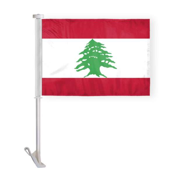 AGAS Lebanon Car Flag Premium 10.5x15 inch