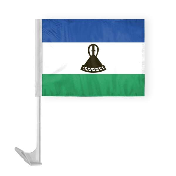AGAS Lesotho Car Flag 12x16 inch