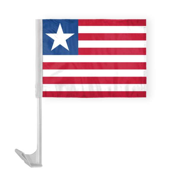 AGAS Liberia Car Flag 12x16 inch