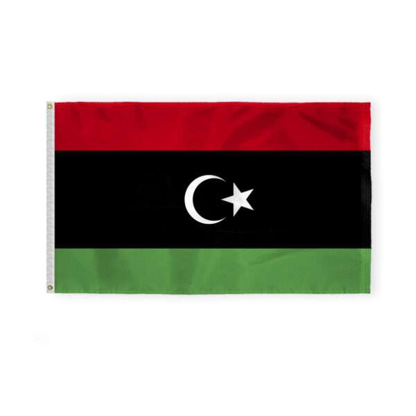 AGAS Libya Flag 3x5 ft 200D Nylon
