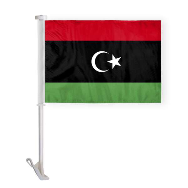 AGAS Libya Car Flag Premium 10.5x15 inch