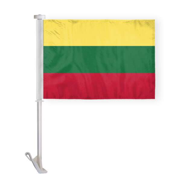 AGAS Lithuania Car Flag Premium 10.5x15 inch