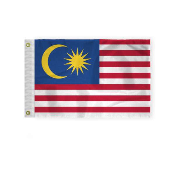 AGAS Malaysia Nautical Flag 12x18 inch