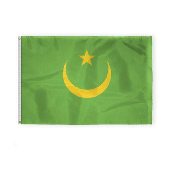 AGAS Mauritania Flag 4x6 ft 200D Nylon