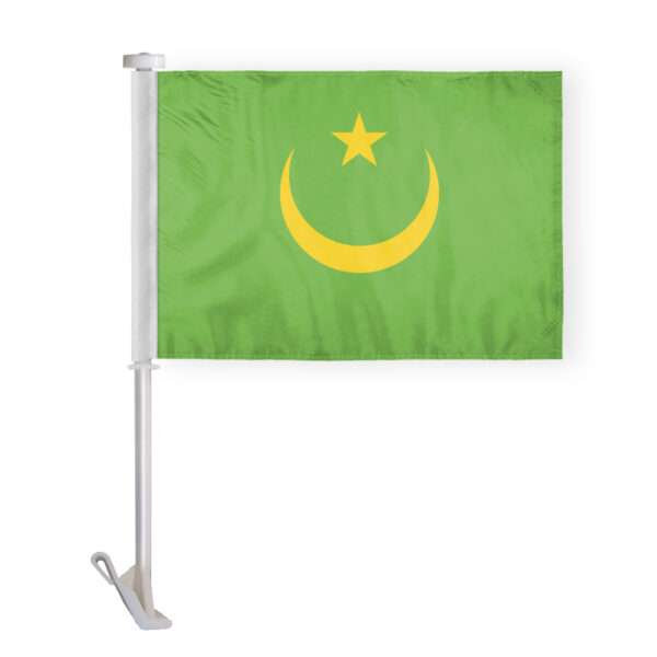 AGAS Mauritania Car Flag Premium 10.5x15 inch