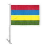 AGAS Mauritius Car Flag Premium 10.5x15 inch