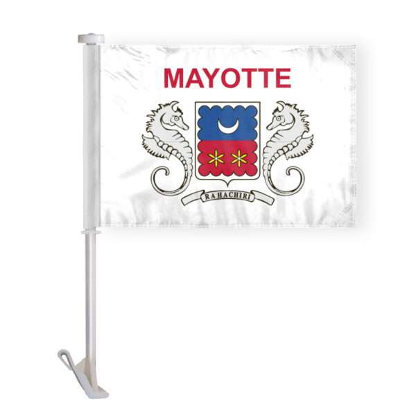 AGAS Mayotte Car Flag Premium 10.5x15 inch