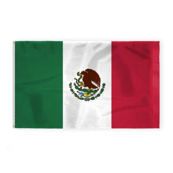 AGAS Mexico 6x10 ft Flag - Printed Single Sided on 200D Nylon