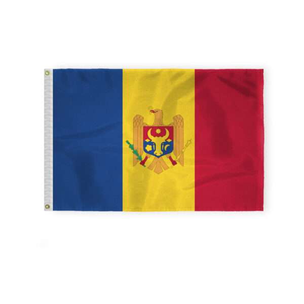 AGAS Moldova Flag 2x3 ft Outdoor 200D