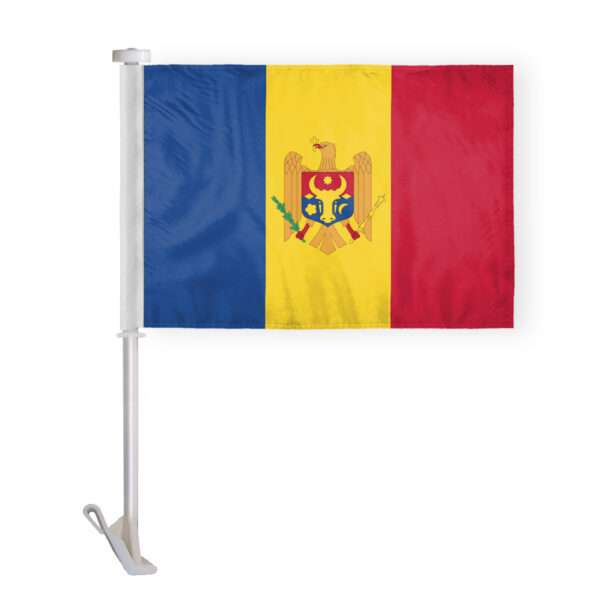 AGAS Moldova Car Flag Premium 10.5x15 inch
