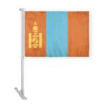 AGAS Mongolia Car Flag Premium 10.5x15 inch