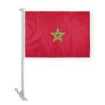 AGAS Morocco Car Flag Premium 10.5x15 inch