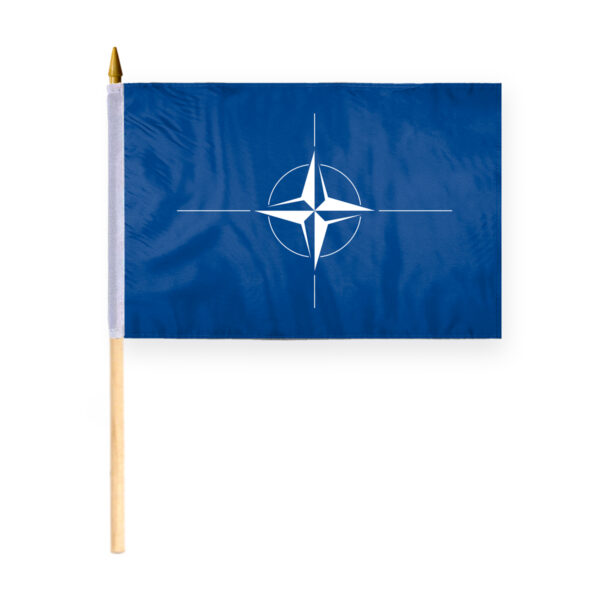 AGAS Small NATO North Atlantic Treaty Organization Atlantic Alliance Flag 12x18 inch