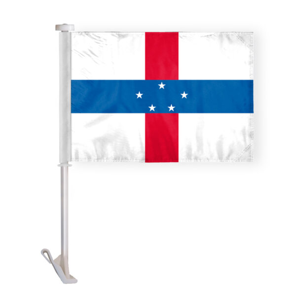 AGAS Netherlands Antilles Car Flag Premium 10.5x15 inch