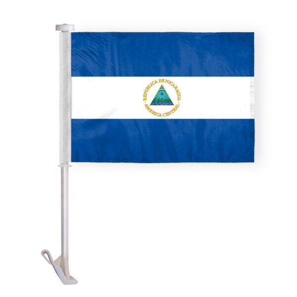 AGAS Nicaragua Car Flag Premium 10.5x15 inch
